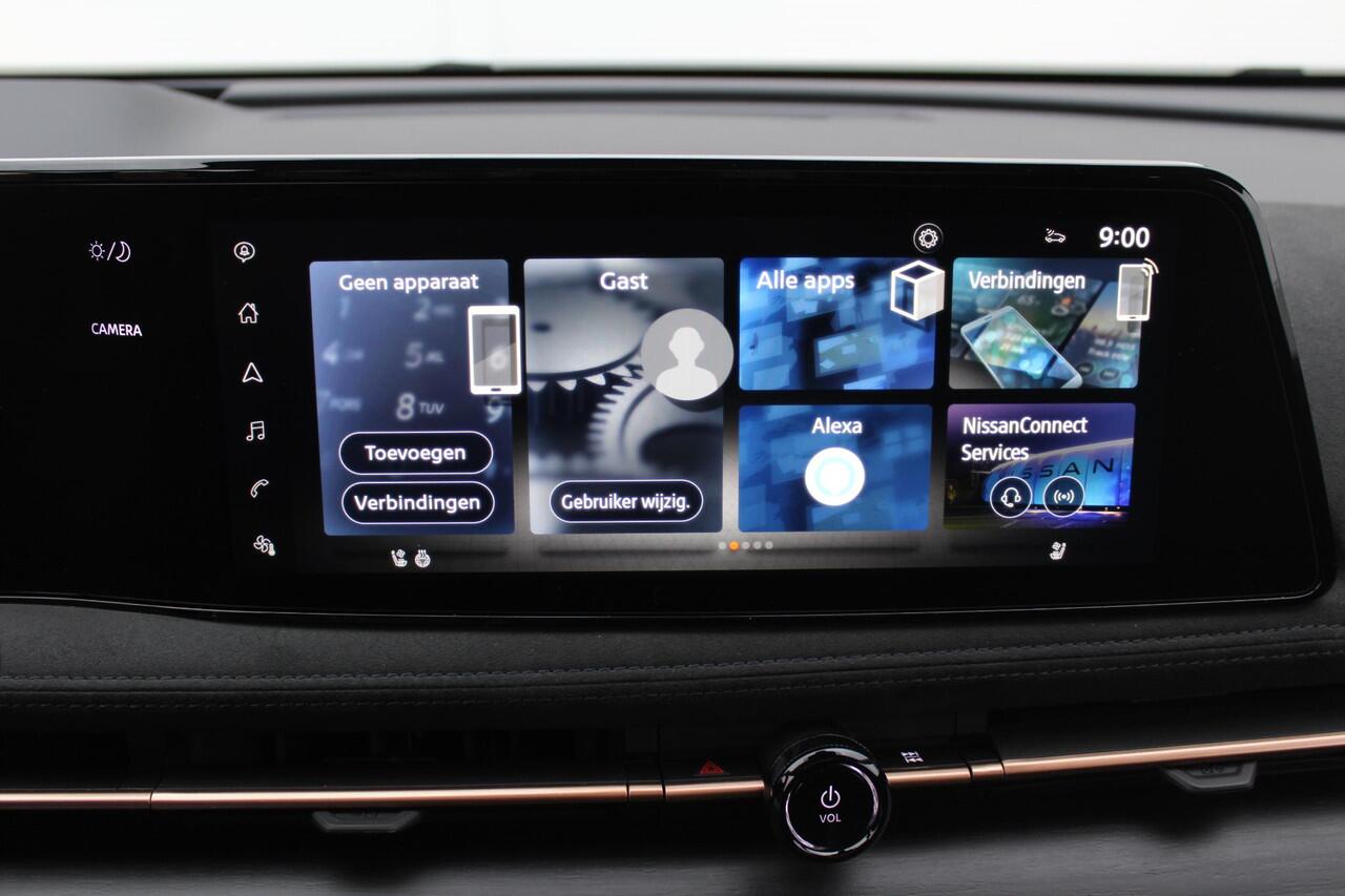 Nissan Ariya Evolve 91 kWh / ¤3.000,- Nissan Voorraadvoordeel / Nieuw uit Voorraad Leverbaar/ 20 Inch Velgen / Schuif/Kanteldak / Navigatie / 360 Graden Camera /