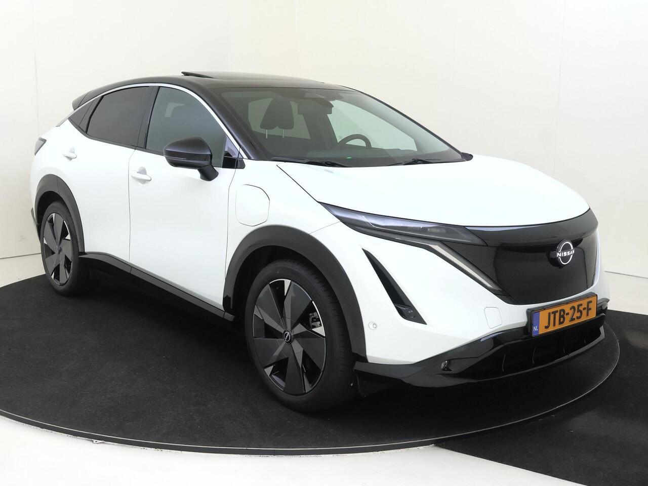 Nissan Ariya Evolve 91 kWh | Schuif-/Kanteldak | BOSE Audio | Head-Up Display | 20'' Inch Velgen | 360 Camera | Stoel- en Stuurverwarming | Apple CarPlay & Android Auto
