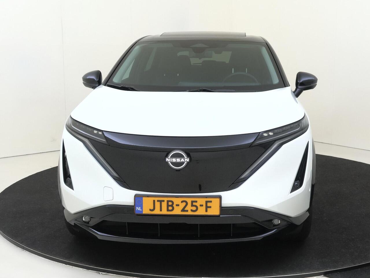 Nissan Ariya Evolve 91 kWh | Schuif-/Kanteldak | BOSE Audio | Head-Up Display | 20'' Inch Velgen | 360 Camera | Stoel- en Stuurverwarming | Apple CarPlay & Android Auto