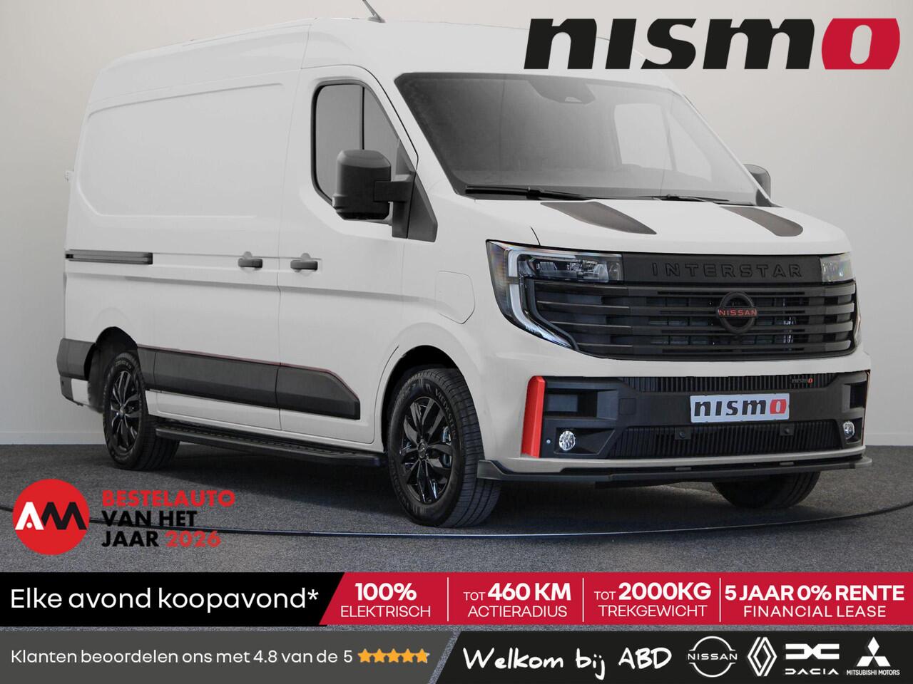 Nissan INTERSTAR Interstar-e Nismo + | Alleen Bij ABD! | 0% Rente | 5 Jaar Garantie | Nissan Motorsport | 2000KG Trekgewicht | Tot 460Km Actieradius | Laadruimtepakket |