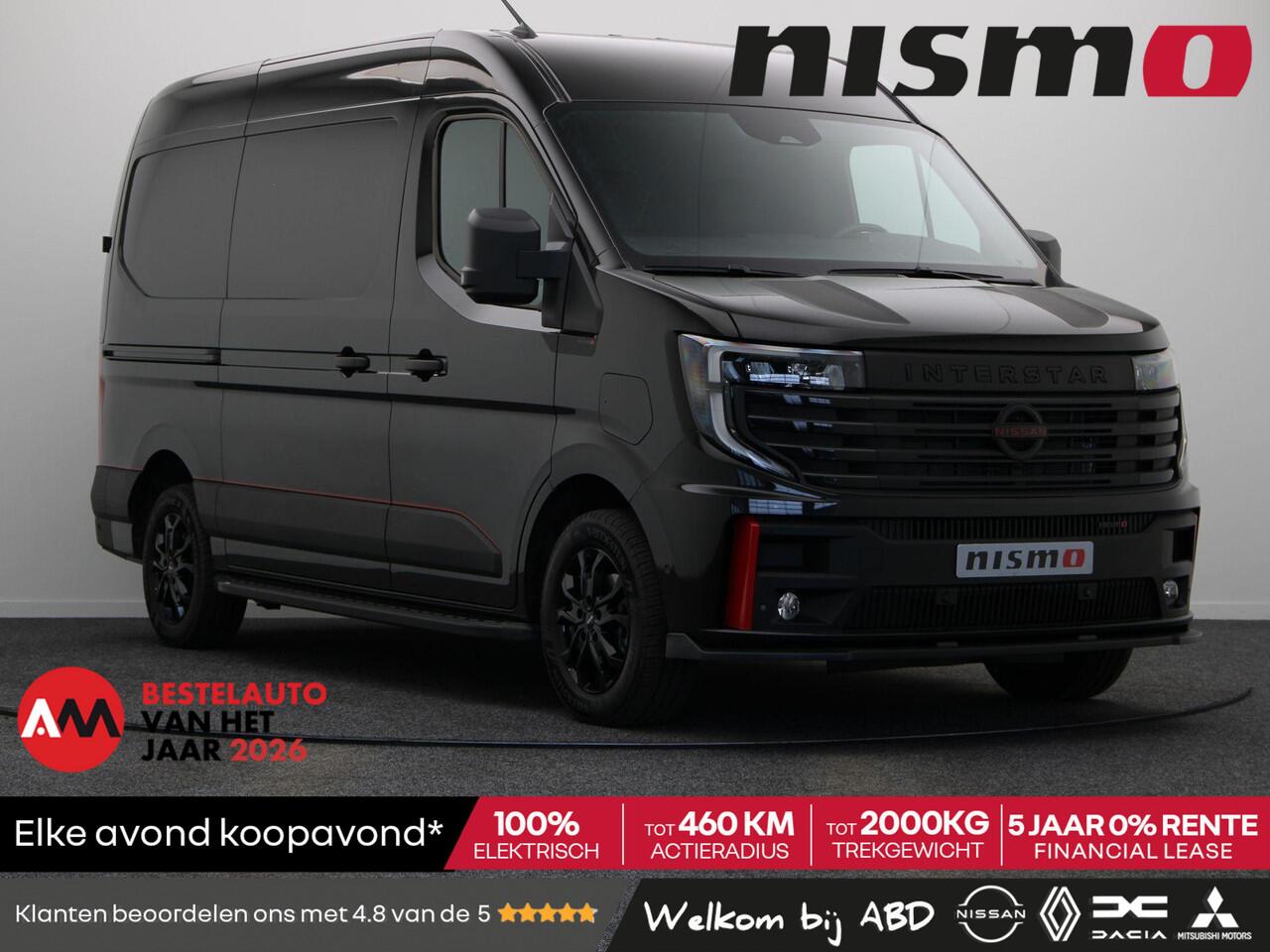 Nissan INTERSTAR Interstar-e Nismo + | Alleen Bij ABD! | 0% Rente | 5 Jaar Garantie | Nissan Motorsport | 2000KG Trekgewicht | Tot 460Km Actieradius | Laadruimepakket |