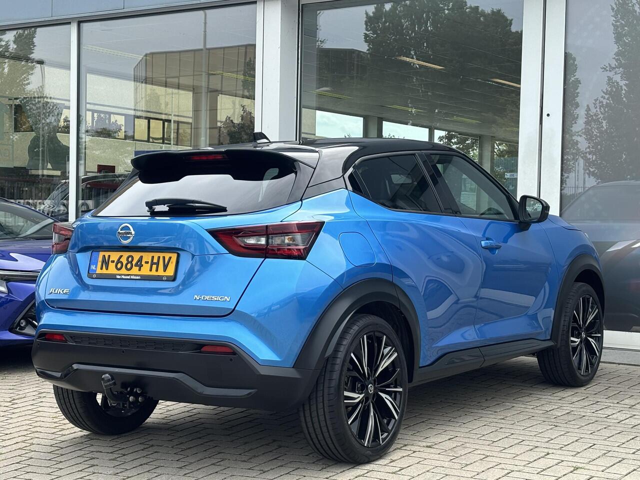 Nissan JUKE 1.0 DIG-T N-Design | Bose premium audio | Leder/Alcantara interieur | Trekhaak | Dodehoek assistent | 360 rondomzicht Camera | zeer compleet!