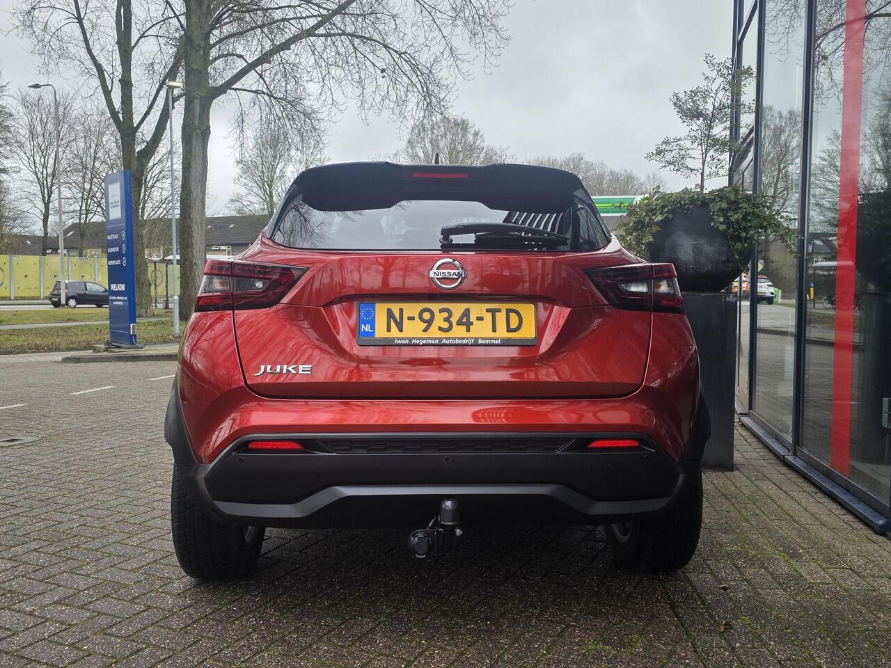 Nissan JUKE 1.0 DIG-T Tekna AUTOMAAT | Trekhaak | Navigatie via Apple Carplay | Cruise Control | Climate Control | Parkeersensoren + Camera