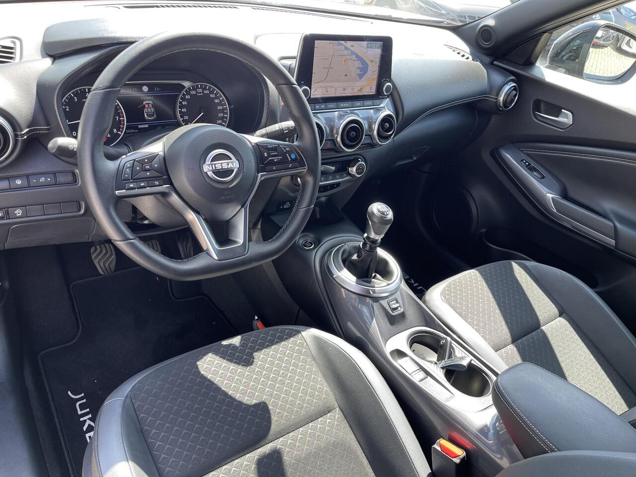 Nissan JUKE 1.0 DIG-T N-Design Technology Pack | Navigatie | 360° Camera | Adapt. Cruise Control | Dodehoek | Apple Carplay/Android Auto | 19'' Velgen | Rijklaarprijs!