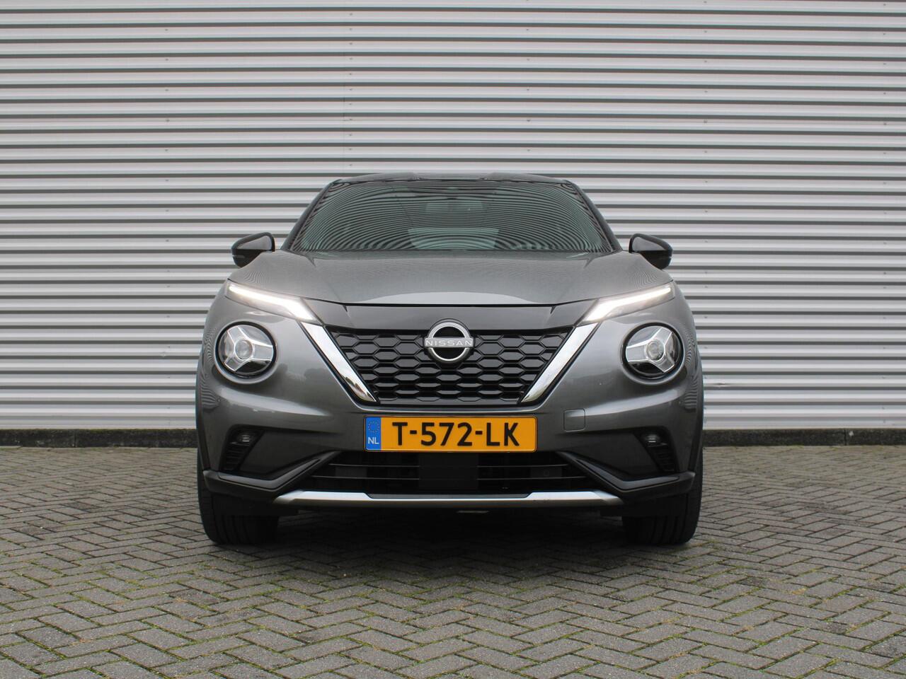 Nissan JUKE 1.6 Hybrid N-Design | Trekhaak | Stuur-/stoel-/voorruitverwarming | Camera | Clima | Navi | 19" LM | Cruise |