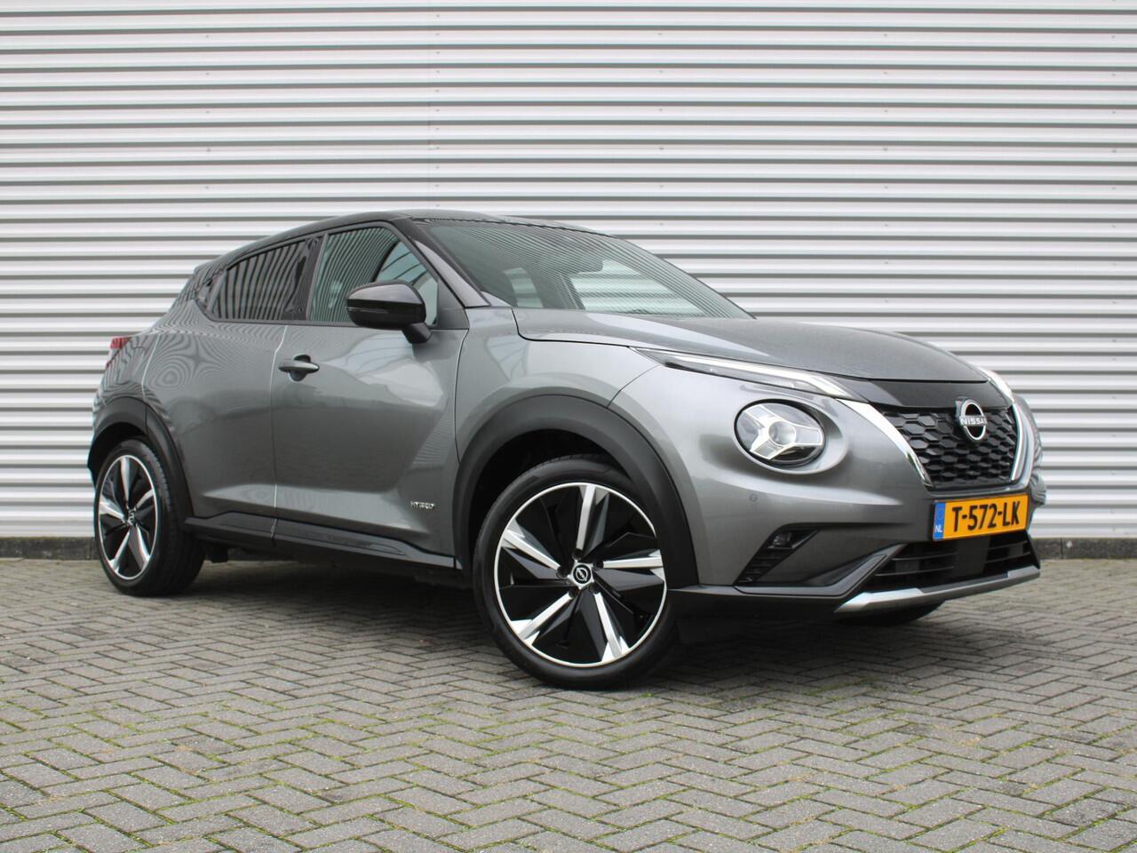 Nissan JUKE 1.6 Hybrid N-Design | Trekhaak | Stuur-/stoel-/voorruitverwarming | Camera | Clima | Navi | 19" LM | Cruise |