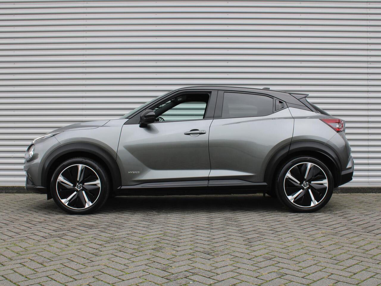 Nissan JUKE 1.6 Hybrid N-Design | Trekhaak | Stuur-/stoel-/voorruitverwarming | Camera | Clima | Navi | 19" LM | Cruise |