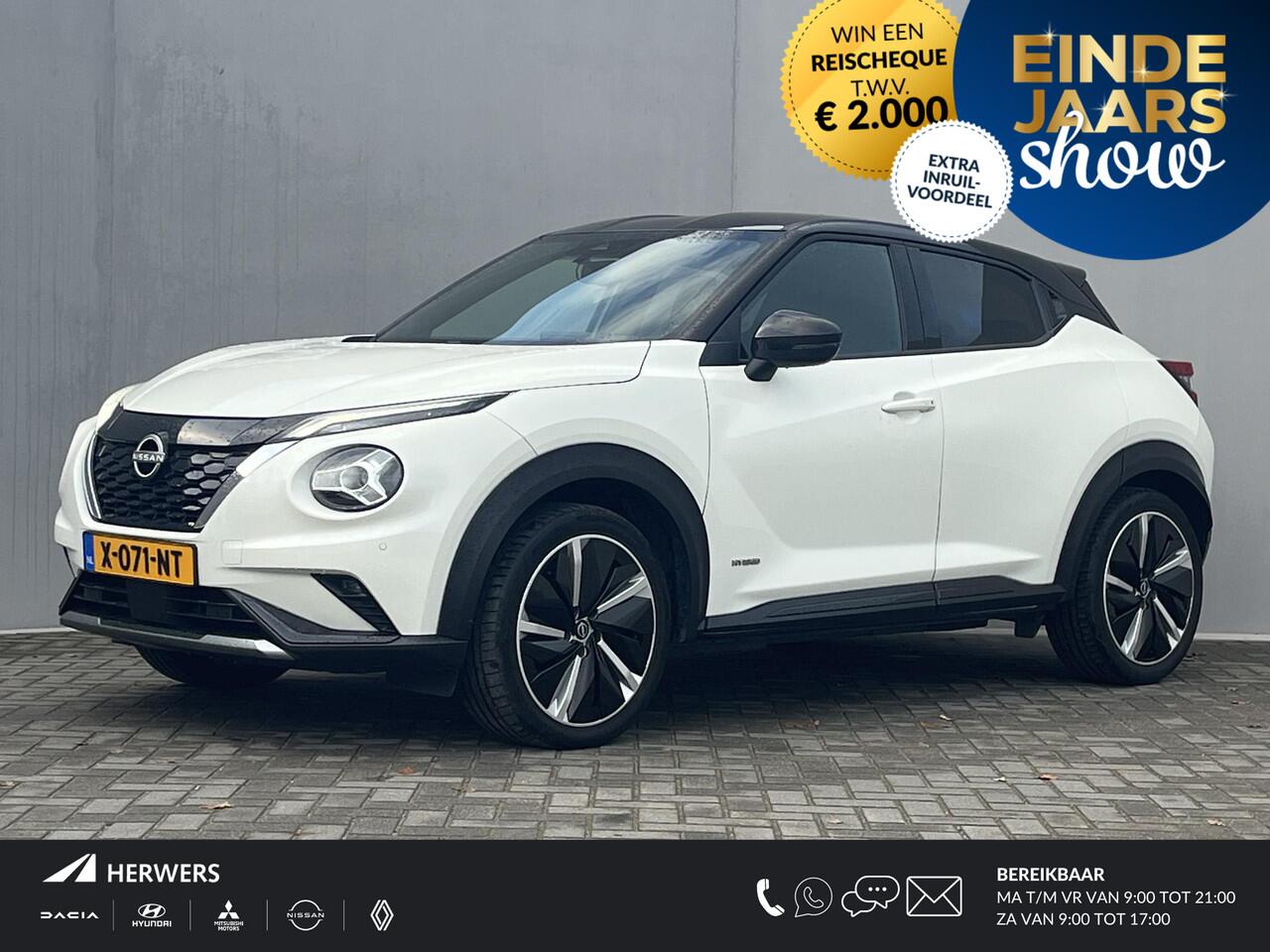 Nissan JUKE 1.6 Hybrid N-Design / Achteruitrijcamera / Cruise- en Climate Control / Apple Carplay & Android Auto / Keyless Entry & Start / Navigatie full map / Parkeersensoren voor en achter / DAB Radio