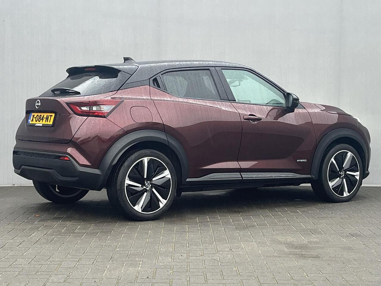 Nissan JUKE 1.6 Hybrid N-Design / Achteruitrijcamera / Stuur- en Stoelverwarming / Voorruitverwarming / Cruise- en Climate Control / Apple Carplay & Android Auto / Keyless Entry & Start / Navigatie full map / Parkeersensoren voor en achter /