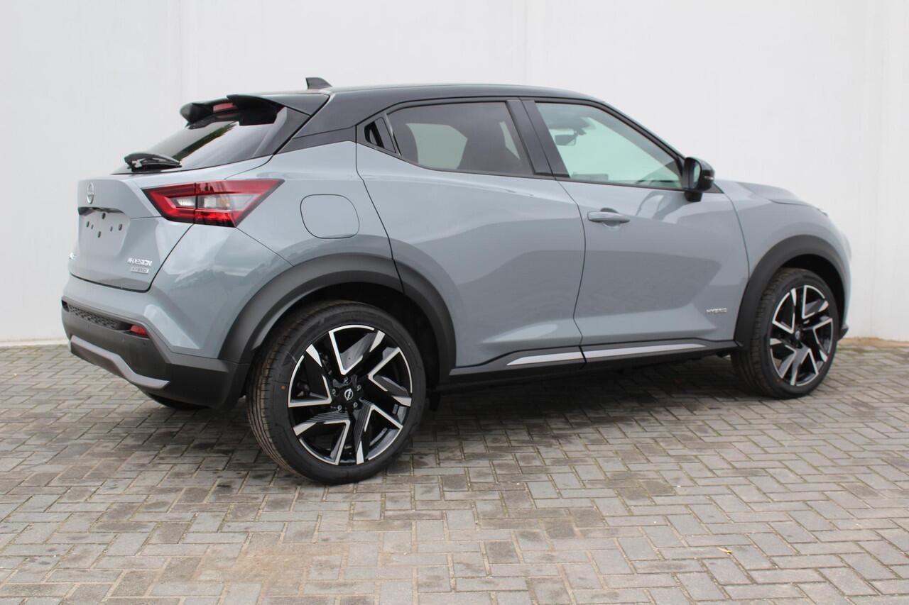 Nissan JUKE 1.6 Hybrid N-Design / ** ¤3.000,- KORTING ** / NIEUW uit voorraad leverbaar! / Cold Pack Light / Navigatie + Apple Carplay & Android Auto / Achteruitrijcamera / Cruise- en Climate Control