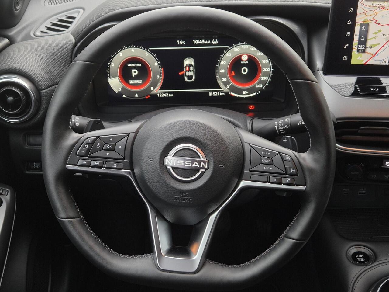 Nissan JUKE 1.0 DIG-T N-Connecta Automaat / Cold Pack / Apple Carplay Android Auto / Stuur-, Stoel en Voorruitverwarming / Achteruitrijcamera / Cruise control / Keyless Entry/Start / Draadloze telefoon lader / Climate control /