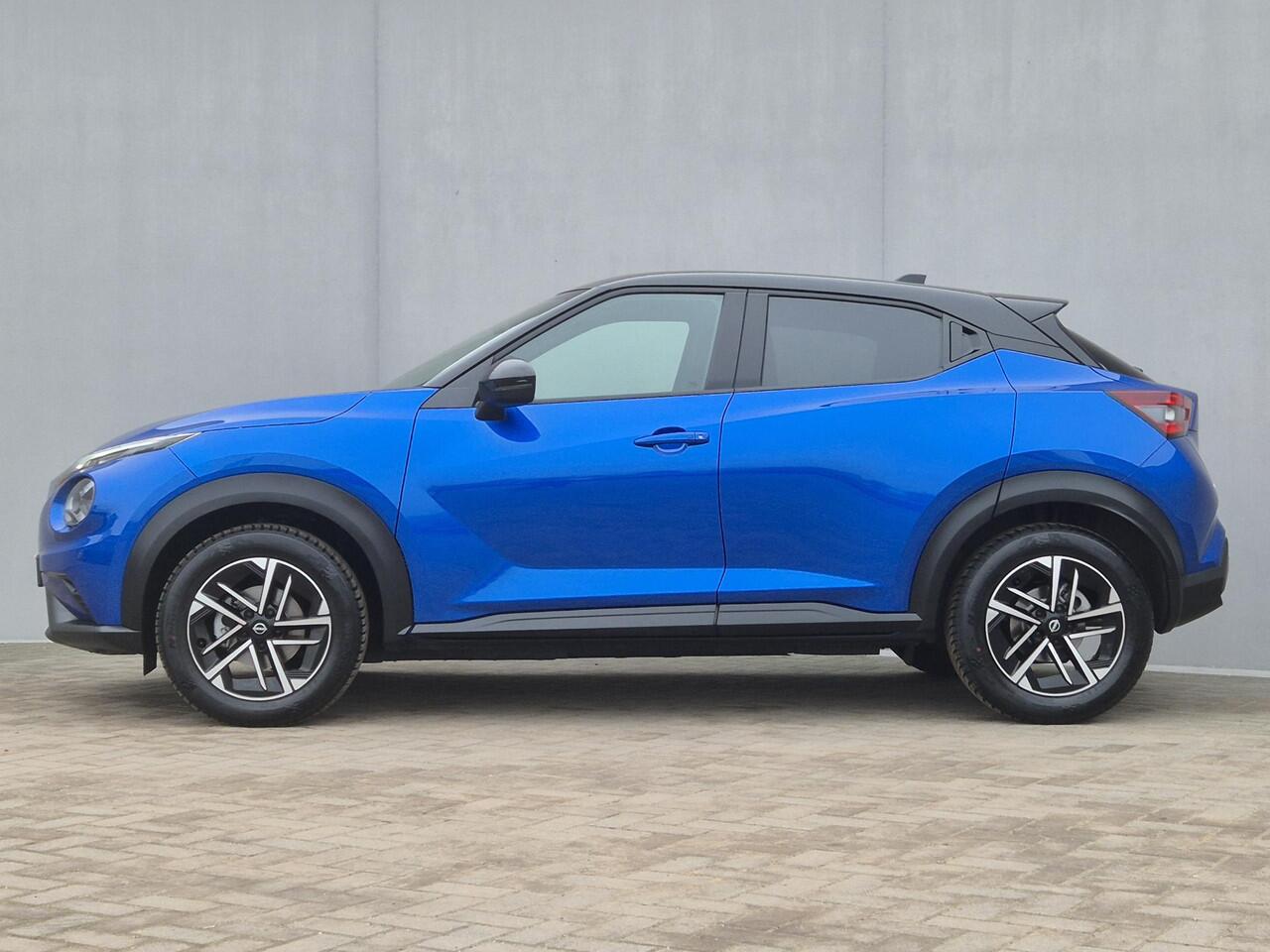 Nissan JUKE 1.0 DIG-T N-Connecta DCT Automaat / Fabrieksgarantie tot 03-2028 / All season banden / Cold Pack / Achteruitrijcamera / Trekgewicht 1250 kg / Cruise control / Draadloze telefoon lader / Apple Carplay Androud Auto /