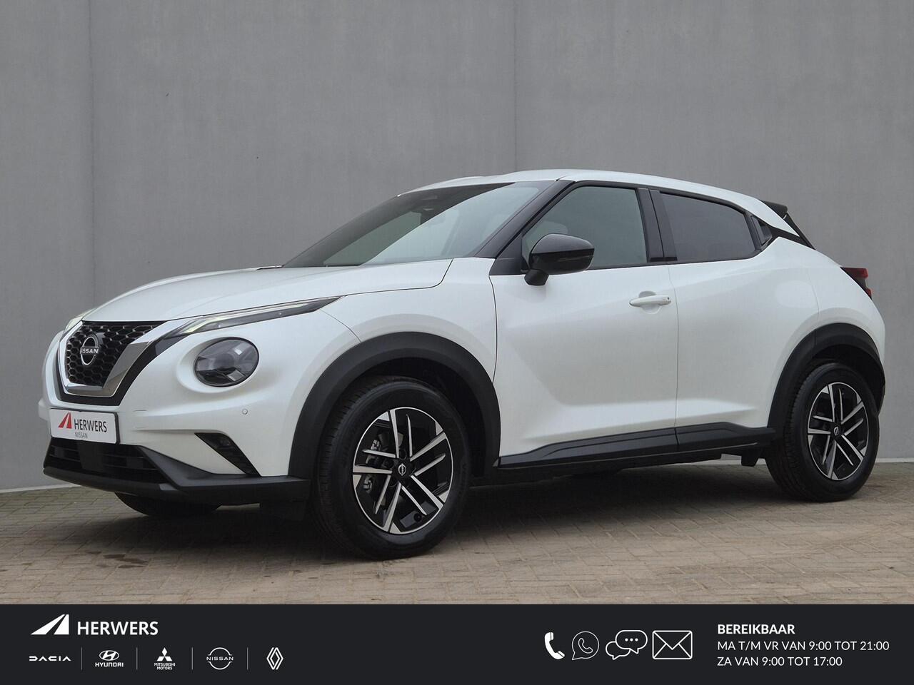 Nissan JUKE 1.0 DIG-T N-Connecta Handgeschakeld / Fabrieksgarantie tot 05-2028 / Cold Pack Light / Trekgewicht 1250 kg / Cruise control / Apple Carplay Android Auto / Achteruitrijcamera / Stuur- & Stoel verwarming / Navigatie /