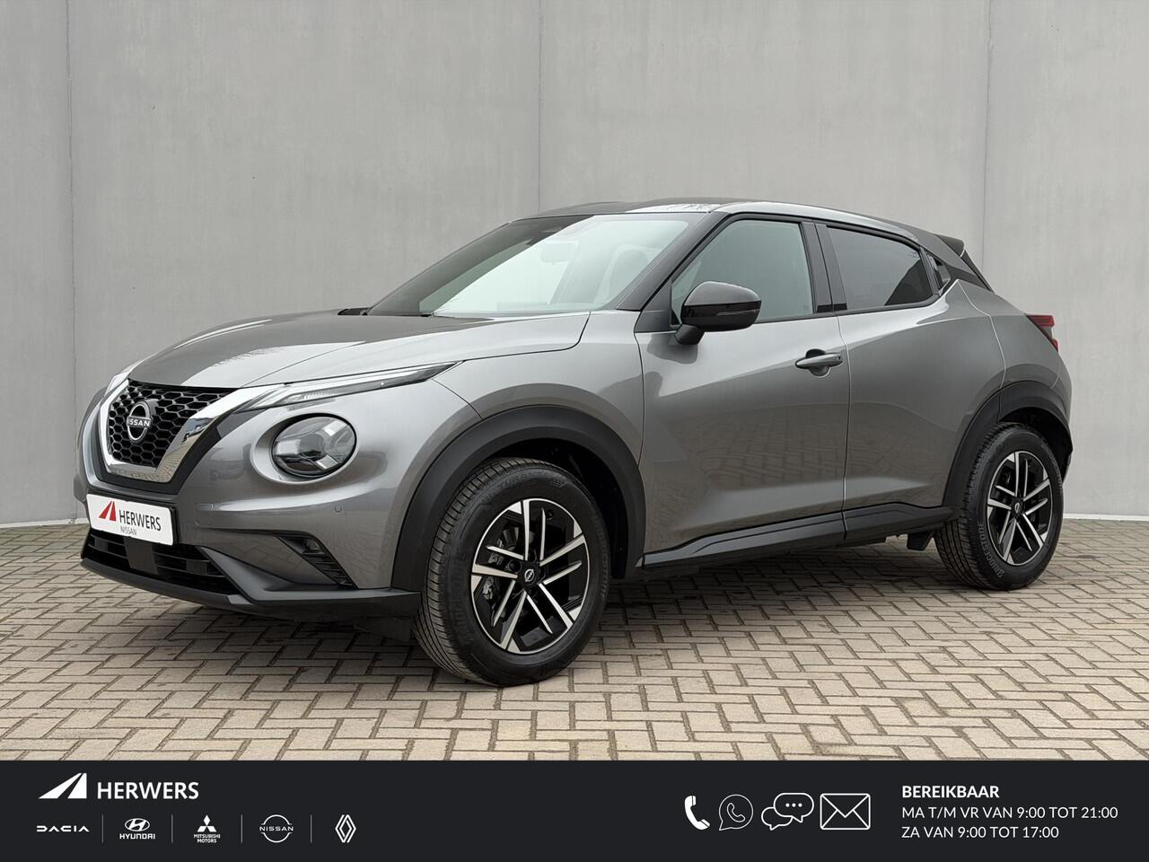 Nissan JUKE 1.0 DIG-T N-Connecta / Fabrieksgarantie tot 4-2028 / Navigatie / Camera / Stoel Verwarming / Stuurwiel Verwarming / Apple Carplay & Android Auto / Cruise Control / Clima / PDC /