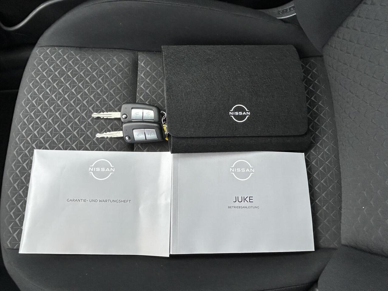 Nissan JUKE 1.0 DIG-T Acenta Handgeschakeld / Allseason banden / Apple carplay Android auto / Stoelverwarming / Achteruitrijcamera / Nissan Connect Navigatie / Cruise control / Climate control / Lichtmetalen wielen 17" /