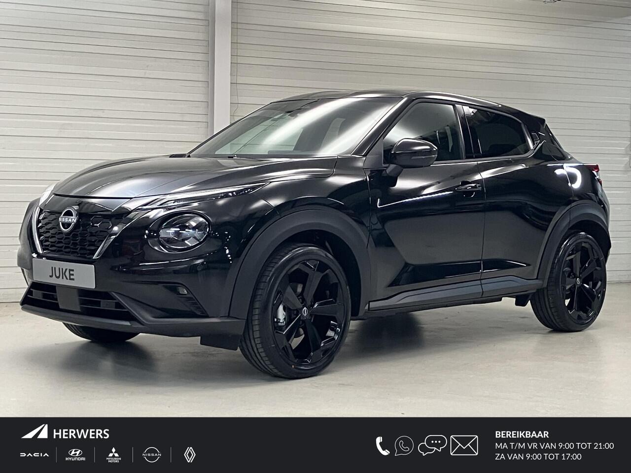 Nissan JUKE 1.6 Hybrid Tekna / ¤4.500,- Nissan Voorraadvoordeel / Nieuw uit voorraad leverbaar / Lederen Bekleding / Bose Premium Audio / Technology Pack /Stoel- en Stuurverwarming / Voorruitverwarming / 19 Inch Velgen /