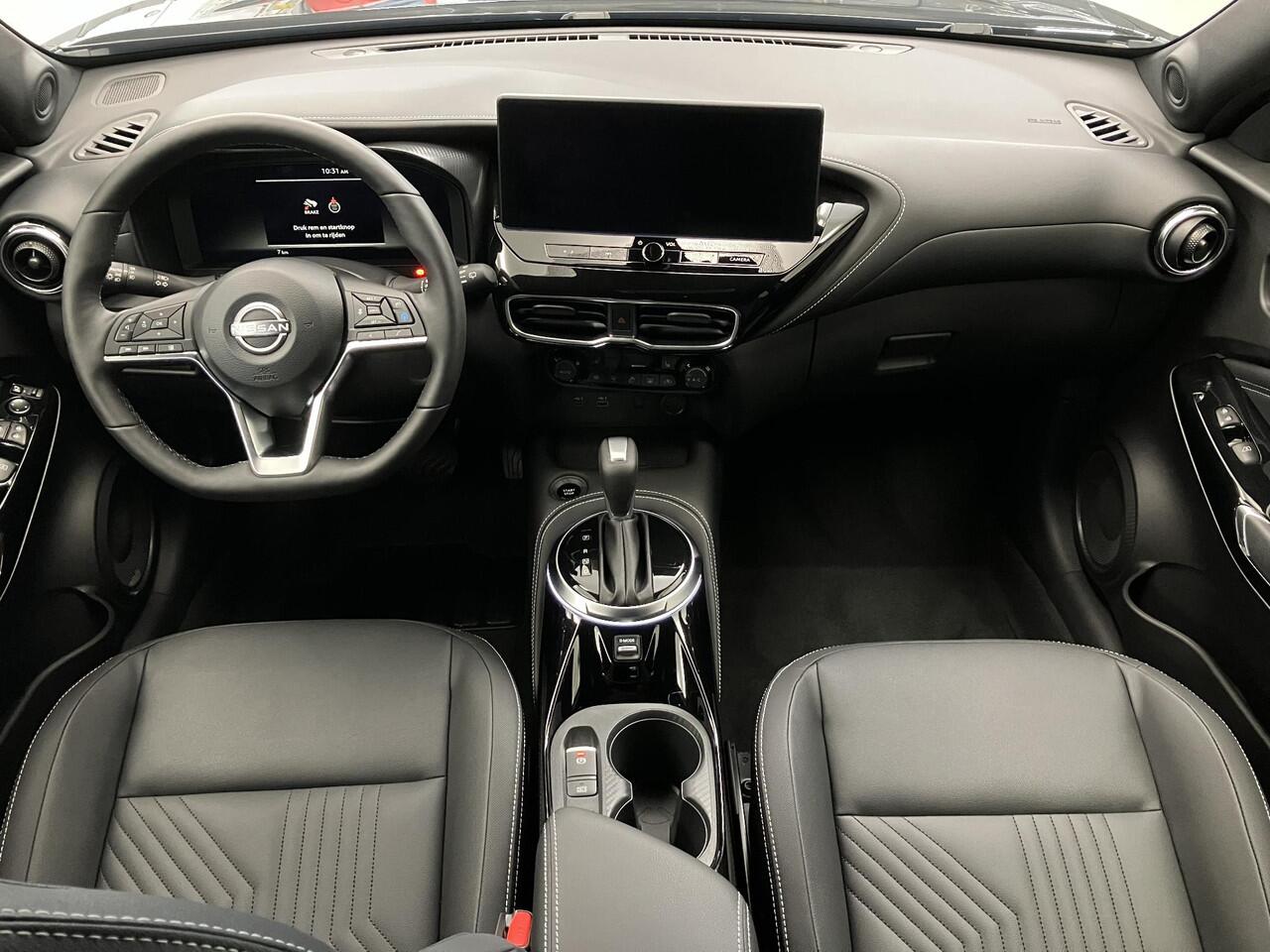 Nissan JUKE 1.6 Hybrid Tekna / ¤4.500,- Nissan Voorraadvoordeel / Nieuw uit voorraad leverbaar / Lederen Bekleding / Bose Premium Audio / Technology Pack /Stoel- en Stuurverwarming / Voorruitverwarming / 19 Inch Velgen /