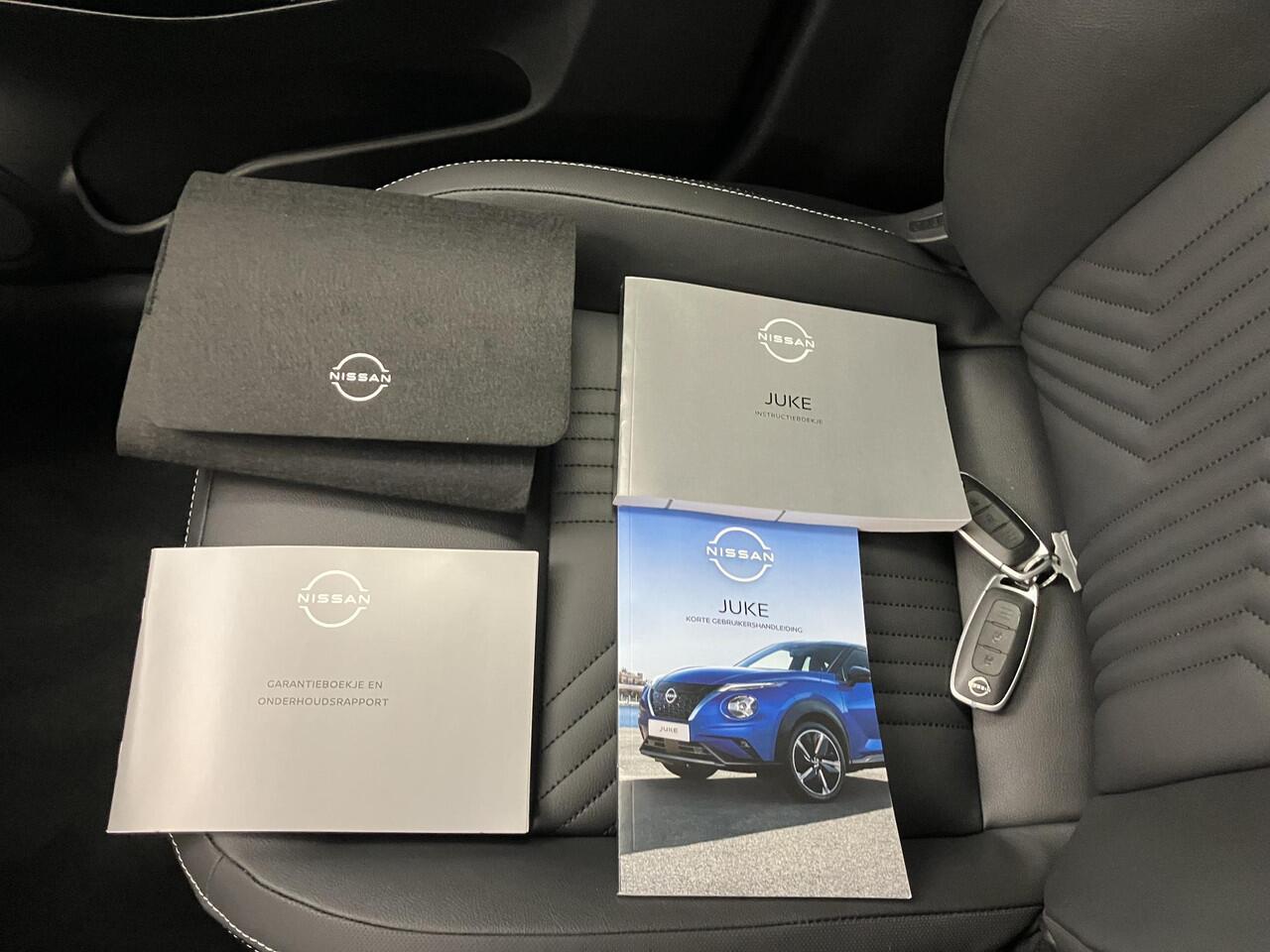 Nissan JUKE 1.6 Hybrid Tekna / ¤4.500,- Nissan Voorraadvoordeel / Nieuw uit voorraad leverbaar / Lederen Bekleding / Bose Premium Audio / Technology Pack /Stoel- en Stuurverwarming / Voorruitverwarming / 19 Inch Velgen /