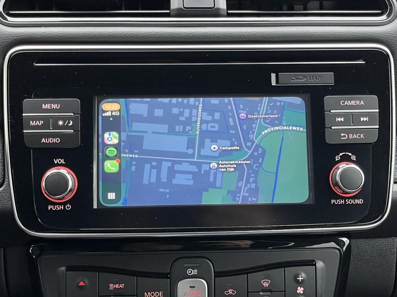 Nissan LEAF Tekna 40 kWh | NL Auto/2e Eig./Voll.Historie/Leder/Navi/Adapt.Cruise/Clima/Apple CarPlay-Android Auto/Bose Audio/360° Camera