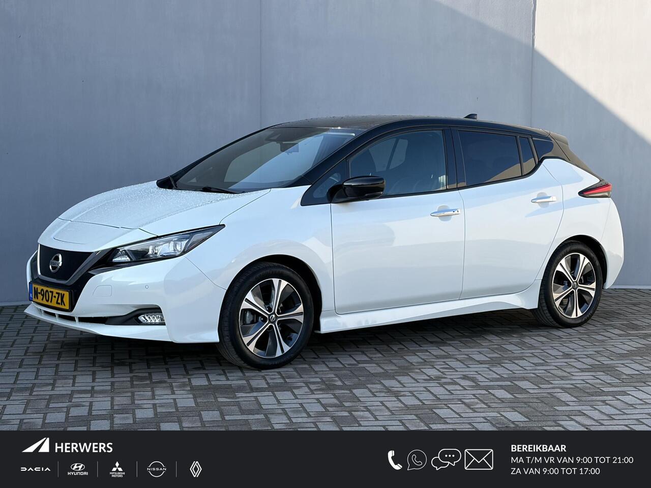 Nissan LEAF Tekna 40 kWh / SOH 91,76% / Stoelverwarming voor en achter / Adaptieve cruise control / Stuurverwarming / Afneembare trekhaak / Navigatie / Bose / Lederen bekleding