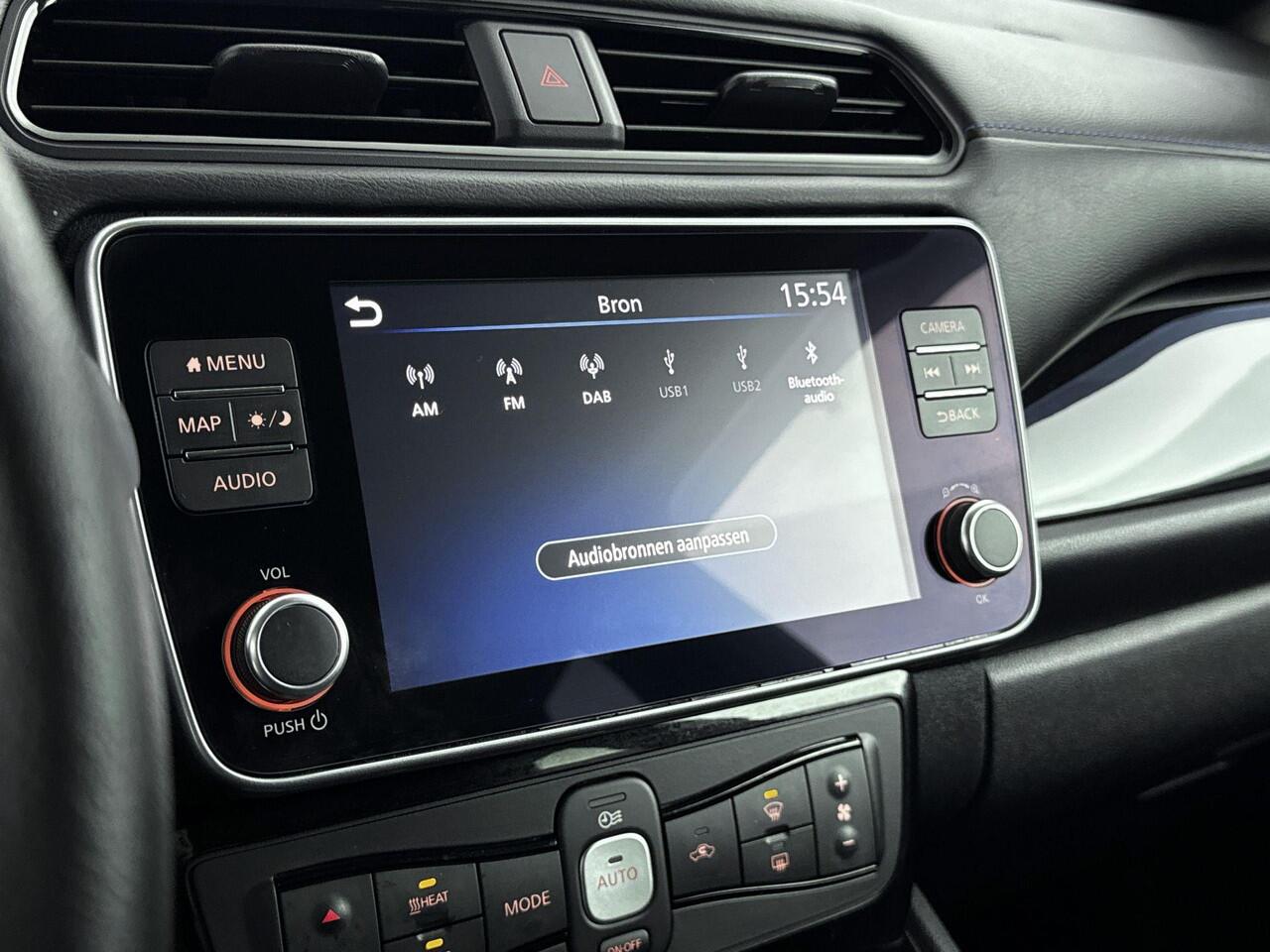 Nissan LEAF e+ Tekna 62 kWh airco automatisch | Apple Carplay/Android | Auto, Autonomous Emergency Braking | cruise control adaptief met Stop&Go | dodehoekdetectie met correctie | file assistent | LED koplampen | lichtmetalen velgen 17" |navigatiesysteem full map | r