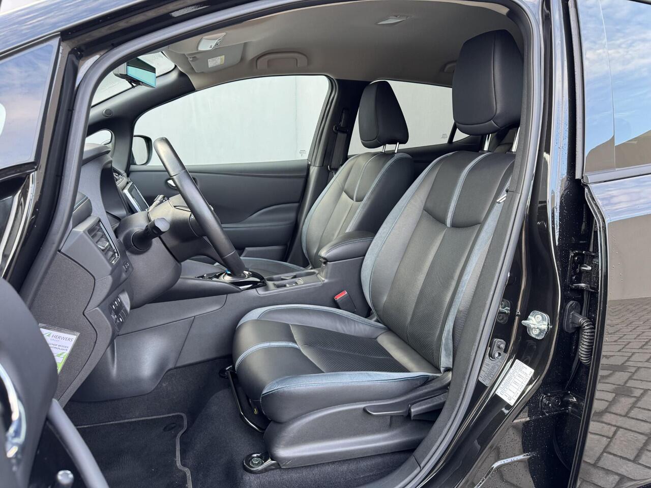 Nissan LEAF e+ Tekna 62 kWh 100% dealer onderhouden / SOH 93,2% / Stoelverwarming Voor & Achter / Adaptieve Cruise Control / Warmtepomp / Bose Audio / Rondzichtcamera / Stuurverwarming / Dodehoekdetectie / Apple Carplay & Android Auto /