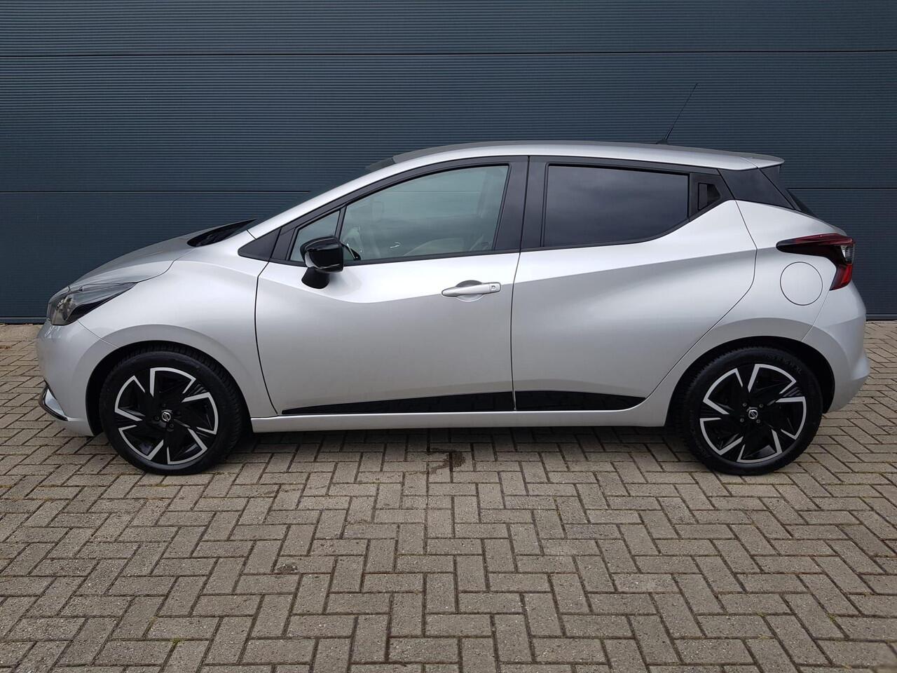 Nissan MICRA 1.0 IG-T 92Pk N-Design | All Season Banden | Airco | Navigatie | Parkeersensoren | Cruise Control | Apple Carplay/Android Auto | Lichtsensor | Privacy Glass achter |