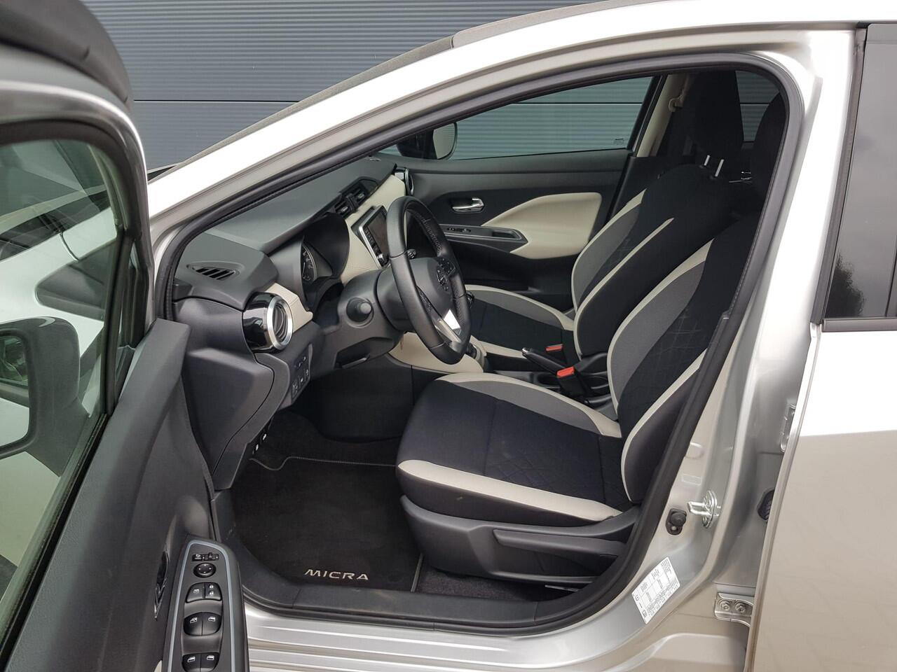 Nissan MICRA 1.0 IG-T 92Pk N-Design | All Season Banden | Airco | Navigatie | Parkeersensoren | Cruise Control | Apple Carplay/Android Auto | Lichtsensor | Privacy Glass achter |