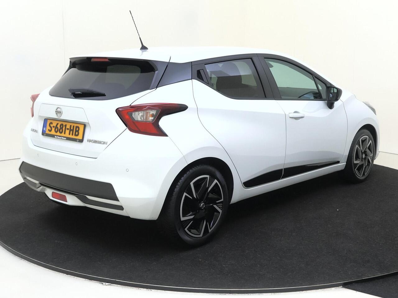 Nissan MICRA 1.0 IG-T 90Pk N-Design | Navigatie | Apple & Android Carplay | Bose Geluidsysteem | Parkeersensoren Achter | Airco | Licht & Regensensor | Privacy Glass |