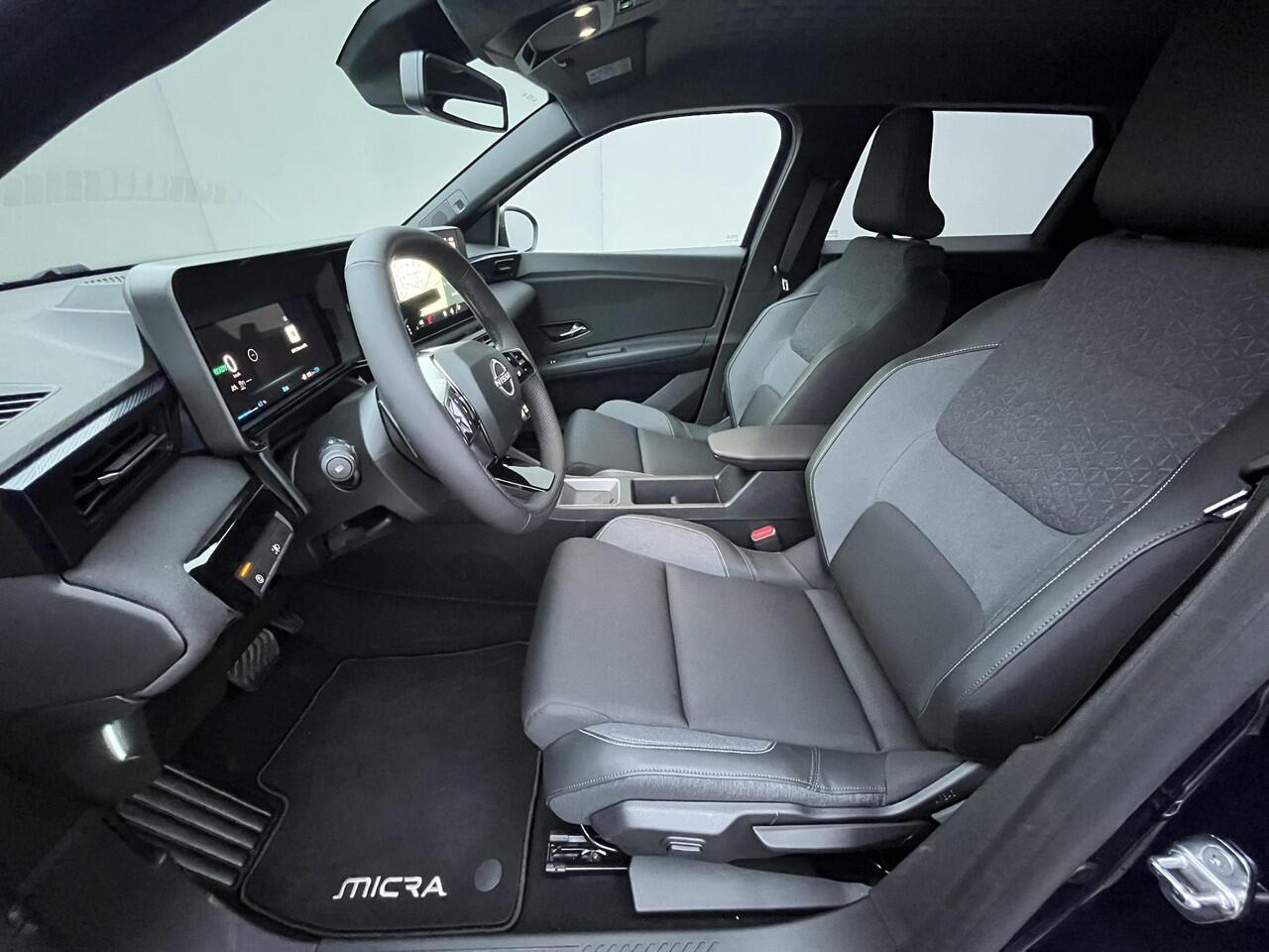 Nissan MICRA ADVANCE 52 kWh / 417 km WLTP / 5 Jaar Fabrieksgarantie / Stuur- en Stoelverwarming / Achteruitrijcamera / Adaptieve Cruise Control / Google Maps Navigatie / Apple Carplay & Android Auto / Climate Control / Keyless Entry & Start / Parkeersensoren voor en a