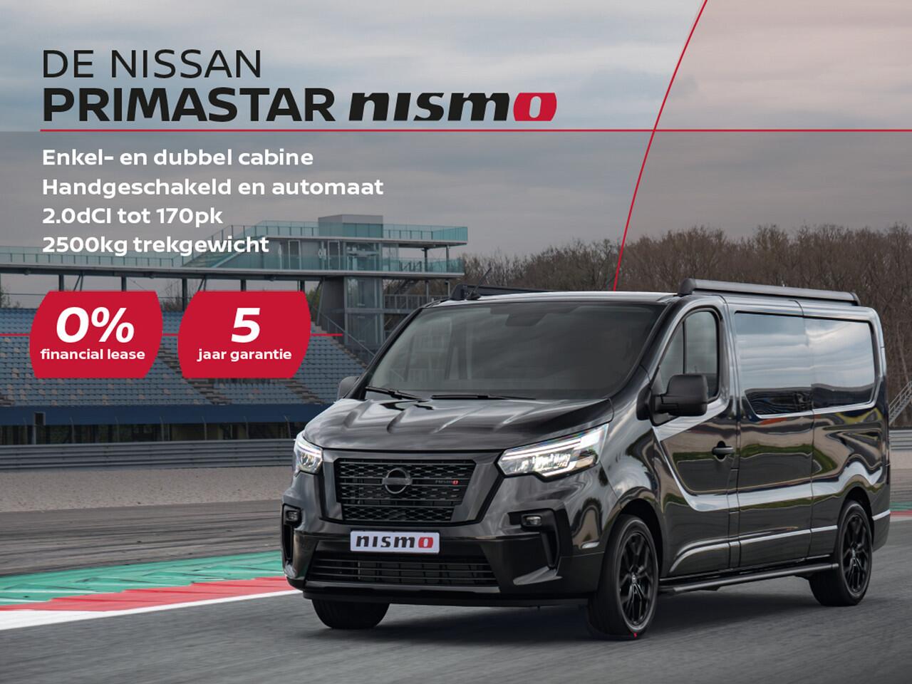 Nissan PRIMASTAR 2.0 dCi 130pk L2H1 Nismo+ | 2500KG Trekgewicht | 0% Lease | Achteruitrijcamera | 5 Jaar Fabrieksgarantie |