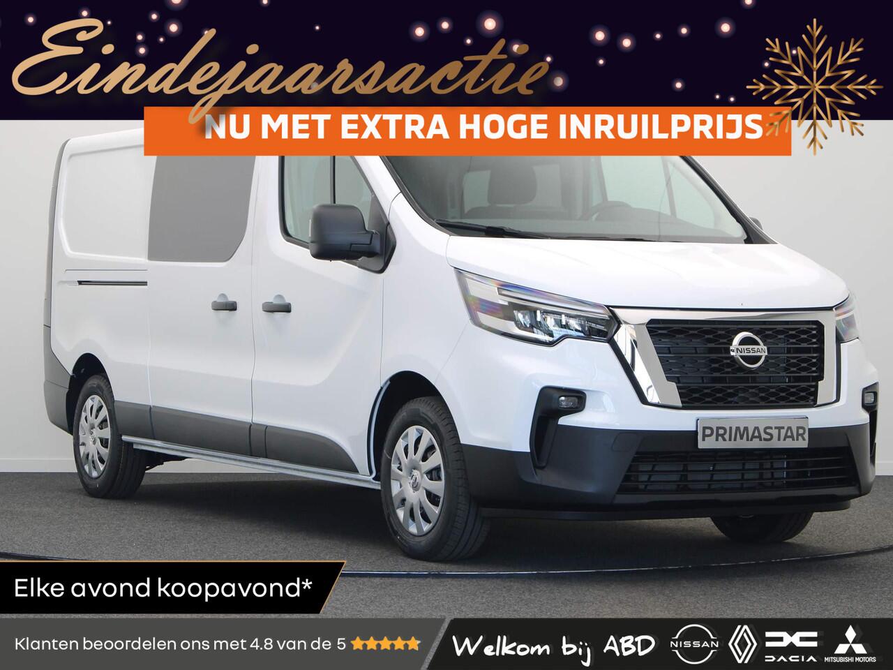 Nissan PRIMASTAR 2.0 dCi 170pk L2H1 N-Connecta | Dubbele Cabine | Achteruitrijcamera | 5 Jaar Fabrieksgarantie | Laadruimtepakket |