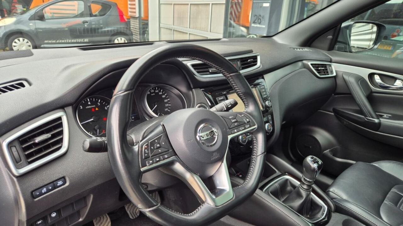 Nissan QASHQAI 1.3 DIG TEKNA + LEDER PANO DAK TREKHAAK 360 CAMERA STOELVERW NAVI CRUISE LV