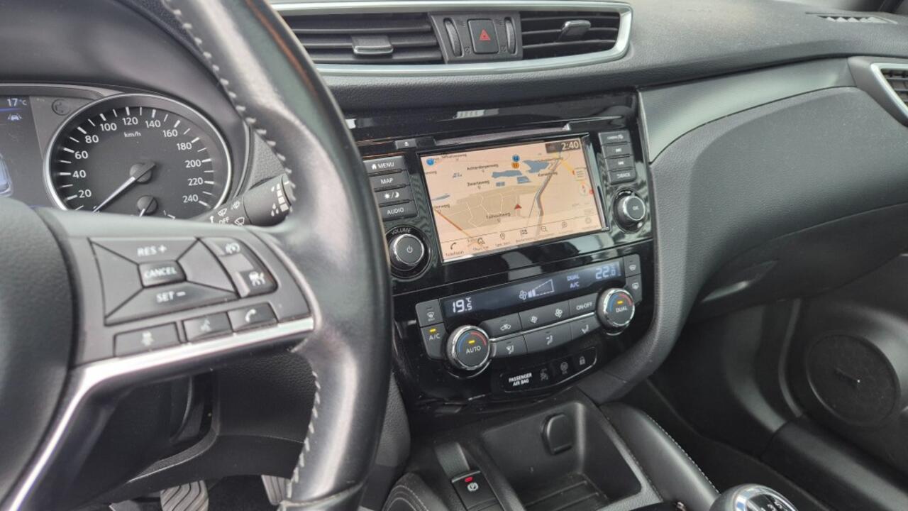 Nissan QASHQAI 1.3 DIG TEKNA + LEDER PANO DAK TREKHAAK 360 CAMERA STOELVERW NAVI CRUISE LV