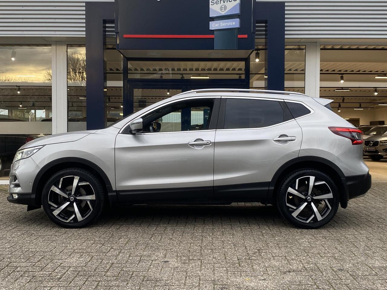 Nissan QASHQAI 1.3 DIG-T Tekna + / Automaat / Vol-Leder / Panodak / Elektr.-Stoelen met Geheugen / Stoelverwarming / 360°-Camera / Bose-Premium Audio / Cruise-Control / Climate-Control / Apple-Carplay & Android-Auto / Keyless / LED / DAB Radio-Bluetooth / Navi / PDC V+A