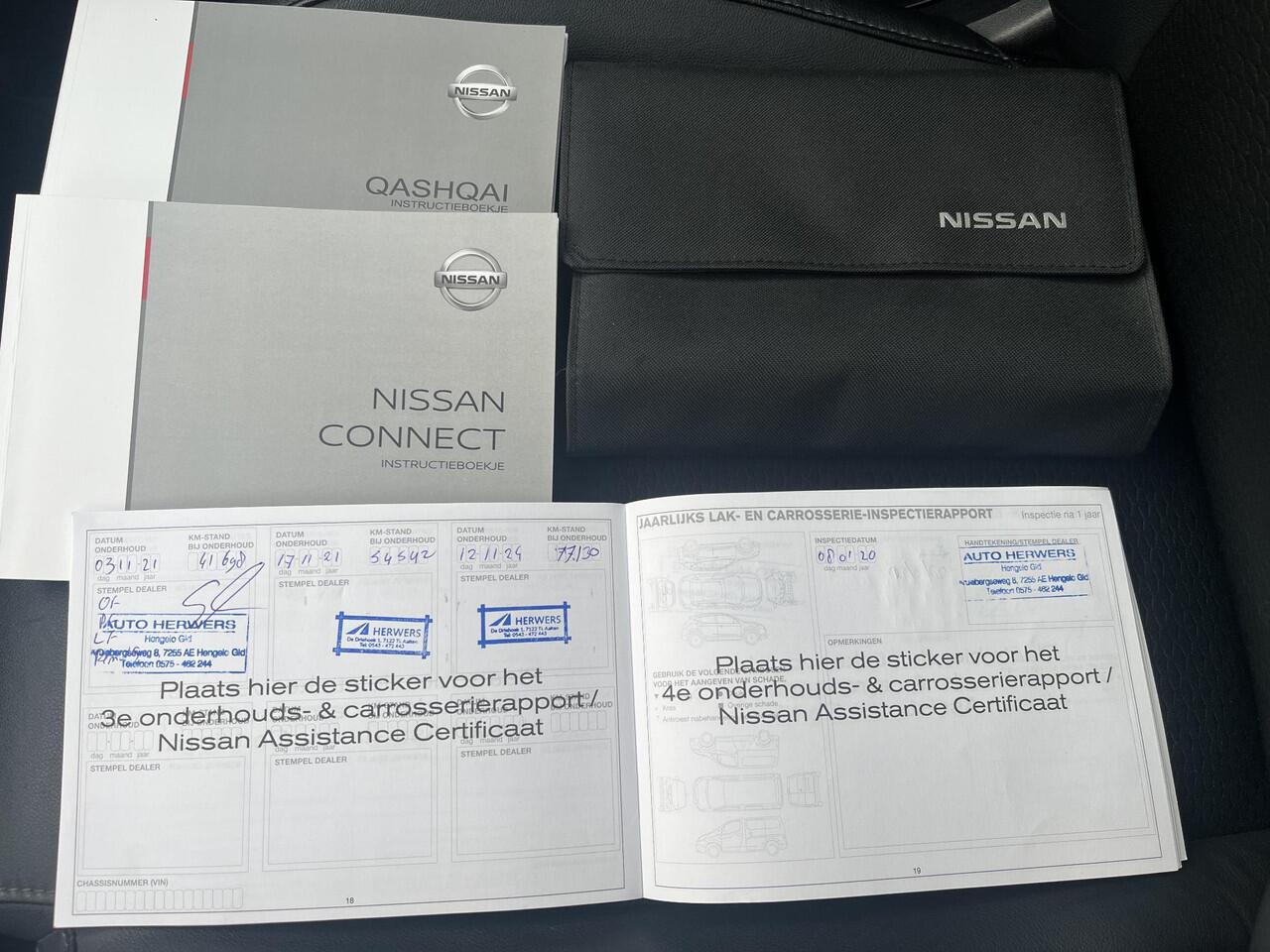 Nissan QASHQAI 1.3 DIG-T Tekna / Trekhaak (1500kg) / Stoelverwarming / Panoramadak / Cruise Control / Climate Control / Rondzichtcamera / Apple Carplay & Android Auto / Keyless Start + Entry /