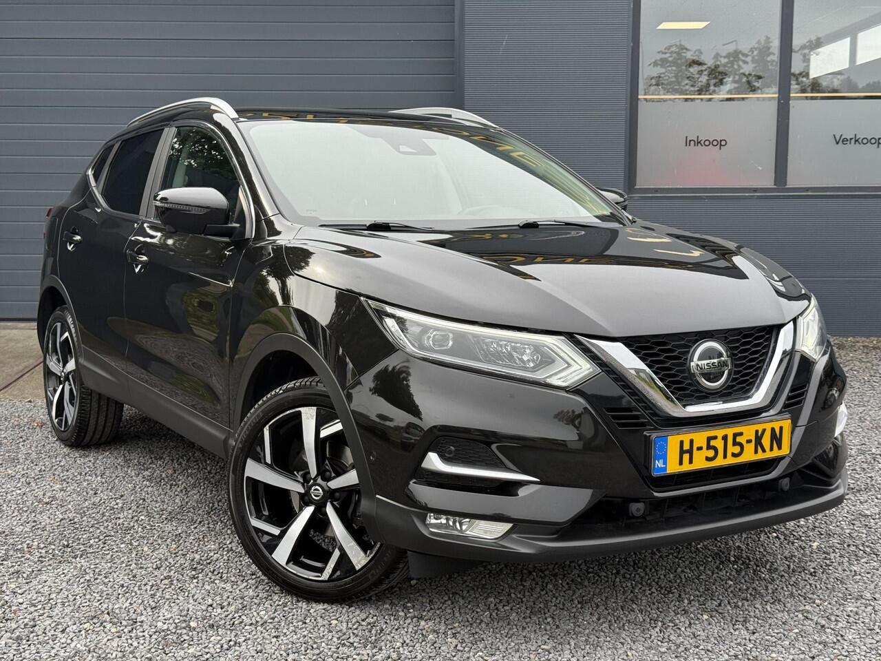 Nissan QASHQAI 1.3 DIG-T Tekna + 2e Eigenaar,Pano,Navi,Camera,Trekhaak,Stoelverwarming,Clima,Cruise,Pdc V+A,Keyless,Halfleder,Dealer Onderhouden,Apk tot 03-2028