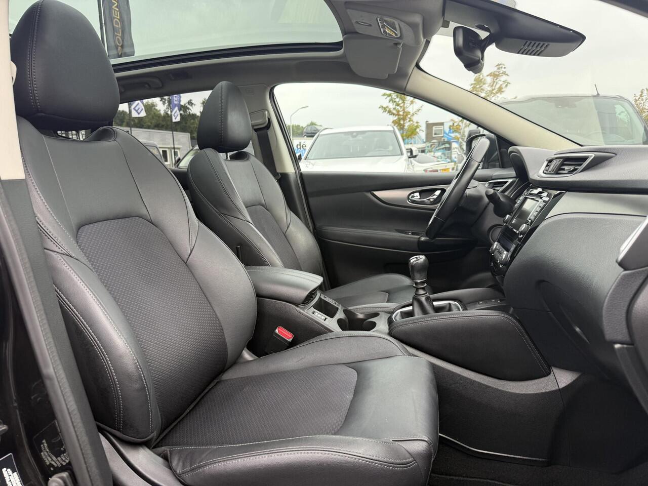 Nissan QASHQAI 1.3 DIG-T Tekna + 2e Eigenaar,Pano,Navi,Camera,Trekhaak,Stoelverwarming,Clima,Cruise,Pdc V+A,Keyless,Halfleder,Dealer Onderhouden,Apk tot 03-2028