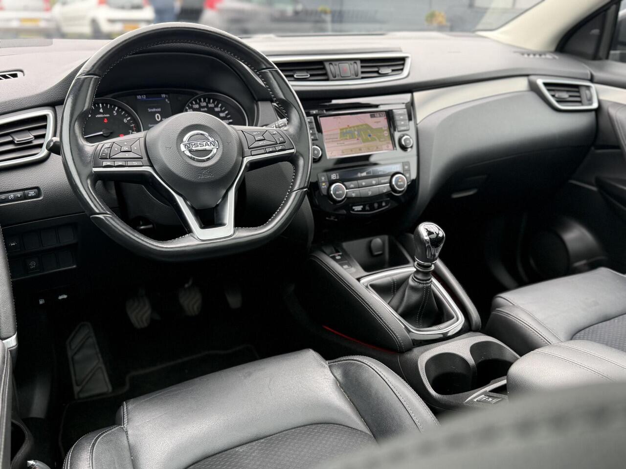 Nissan QASHQAI 1.3 DIG-T Tekna + 2e Eigenaar,Pano,Navi,Camera,Trekhaak,Stoelverwarming,Clima,Cruise,Pdc V+A,Keyless,Halfleder,Dealer Onderhouden,Apk tot 03-2028