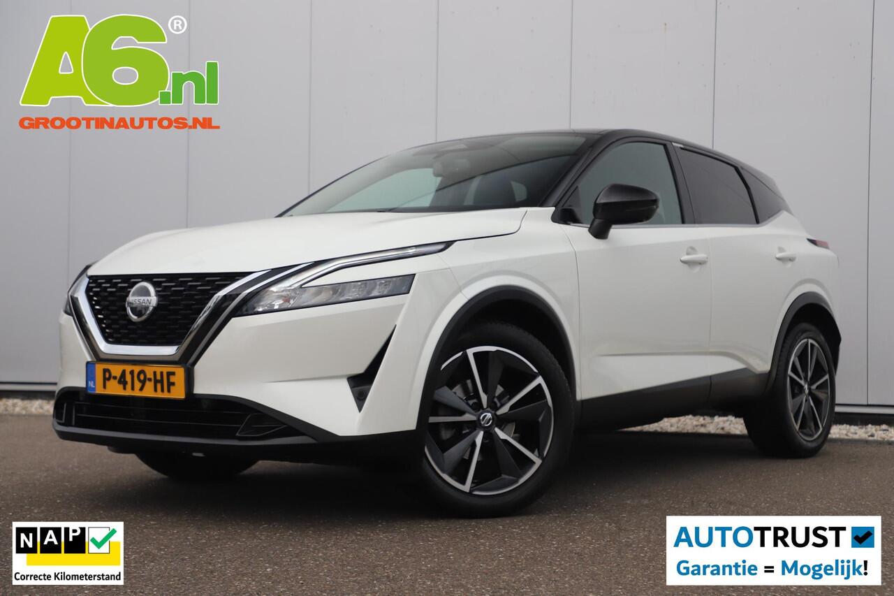Nissan QASHQAI 1.3 MHEV Xtronic N-Style Automaat Two Tone Parelmoer Wit Keyless 19 inch LMV Navigatie Carplay Android 360 Camera Adaptive Cruise