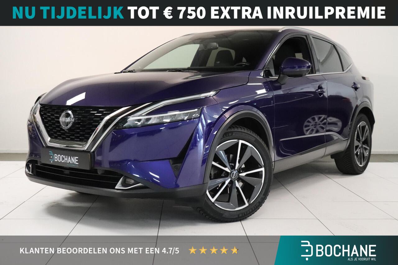 Nissan QASHQAI 1.3 MHEV Xtronic Business Executive | 360 Camera | Leder bekleding | Matrix LED | Panoramadak | Elec Achterklep | Trekhaak |