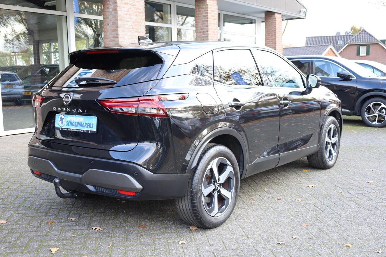 Nissan QASHQAI 1.3 MHEV Xtronic N-Connecta TREKHAAK 360-CAMERA 12.3"DISPLAY! CARPLAY DAB RUIT/STUUR/STOELVERW. CRUISE 2xPDC NAVI CLIMA 18"LMV