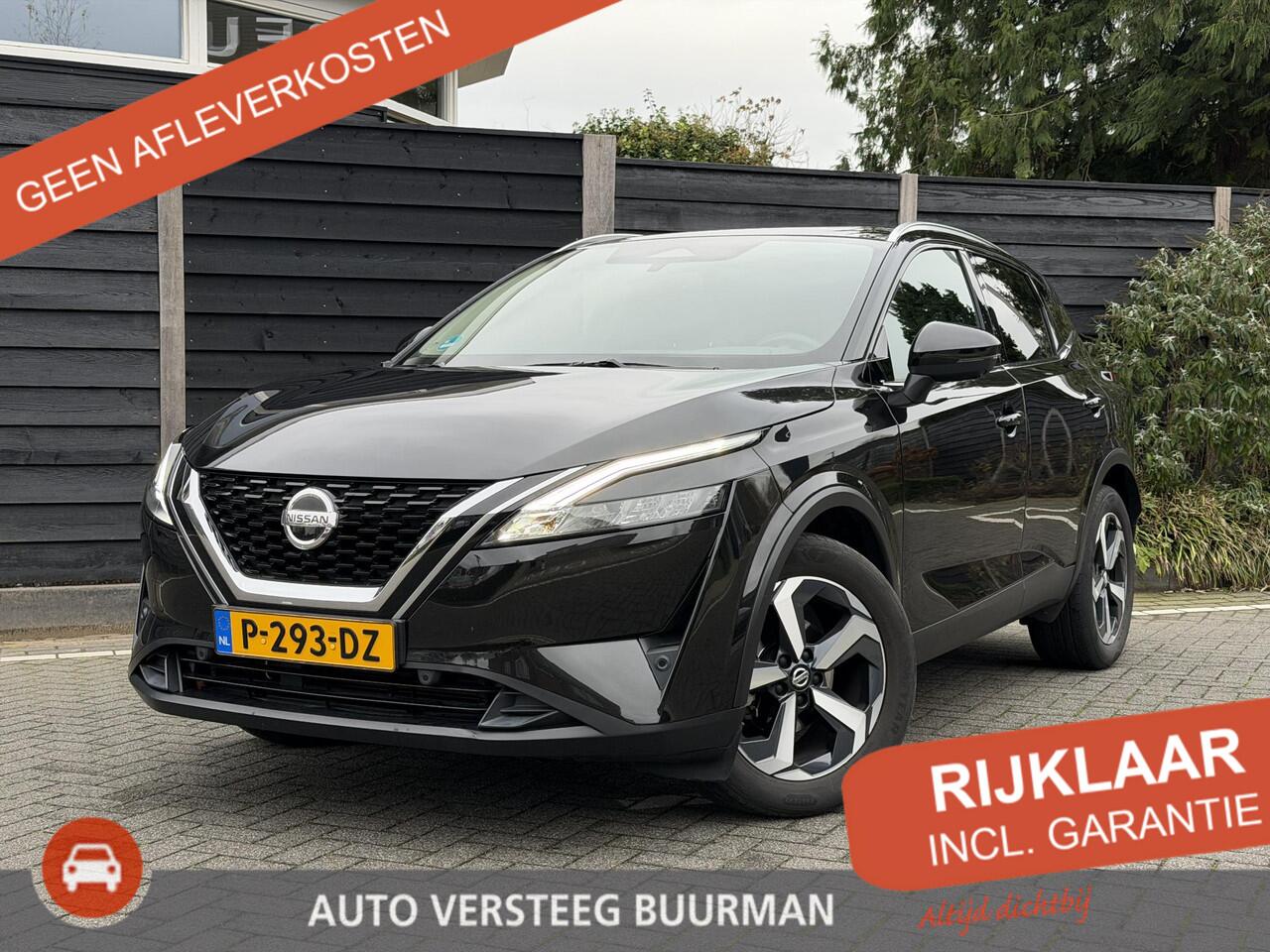 Nissan QASHQAI N-Connecta 1.3 MHEV 158PK Xtronic Automaat Navigatie, Rondomzichtcamera, Keyless, Trekhaak, Panoramadak, Elektrische Kofferklep