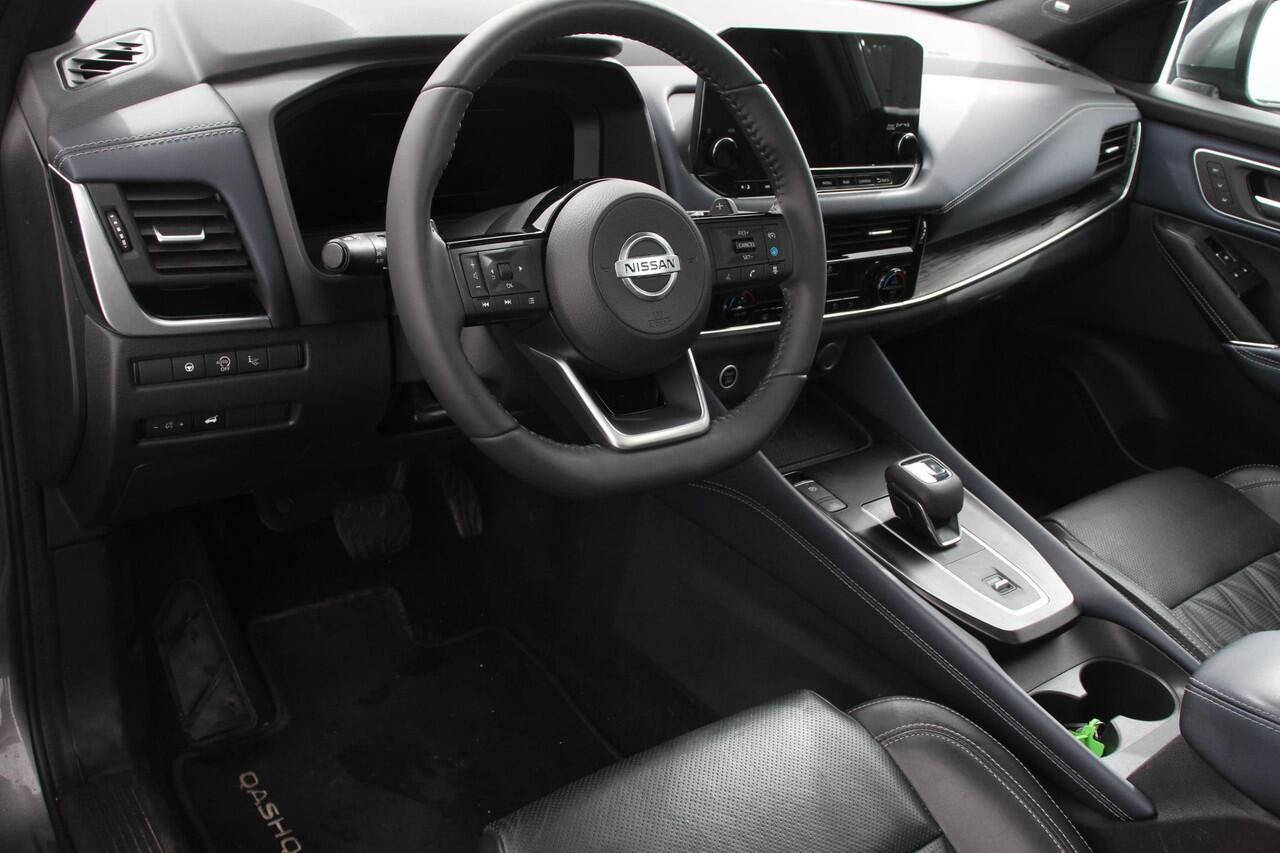 Nissan QASHQAI 1.3 MHEV DIG-T 158pk Xtronic Tekna+ | Navigatie | Apple Carplay/Android Auto | Parkeersensoren | 360 camera | Adaptive cruise control | Elektrisch panoramadak | Elektrische achterklep | Elektrische bestuurderstoel | Stoel-en stuurverwarming | Ledverlichti