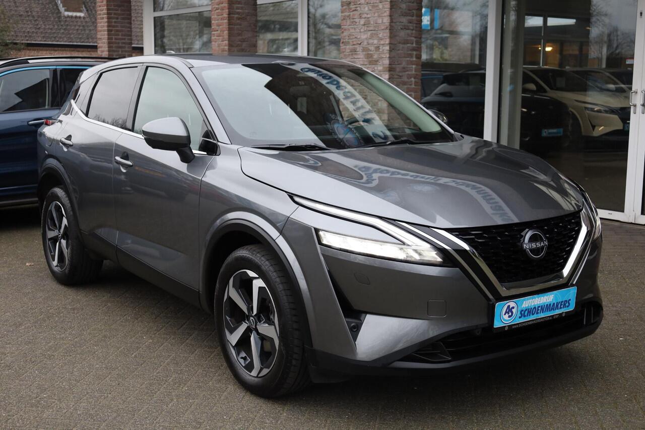 Nissan QASHQAI 1.3 MHEV Xtronic N-Connecta ACC PRO-PILOT CARPLAY 360-CAMERA RUIT/STUUR/STOELVERWARMING DAB 18"LMV 2xKEYLESS DODEHOEK/VERKEERSBORDDETECTIE ENZ.