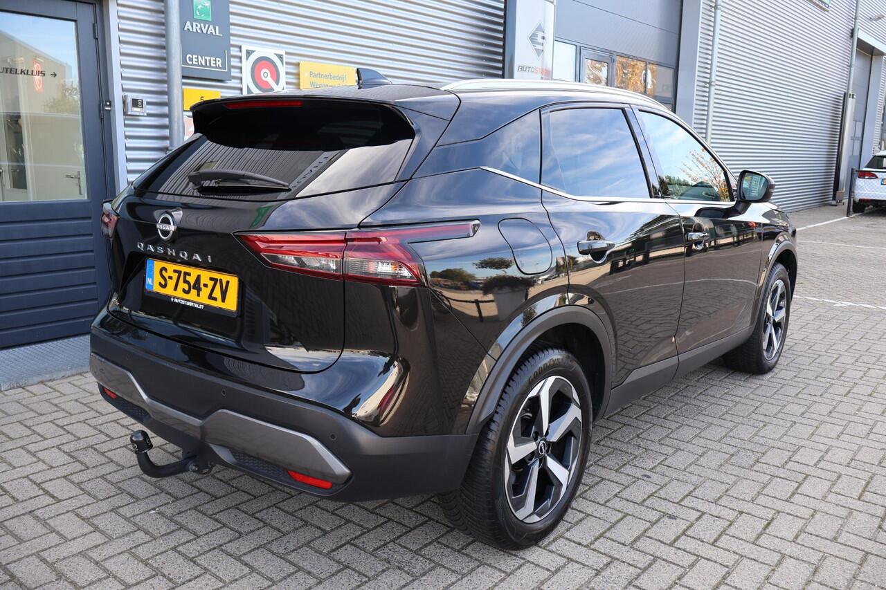 Nissan QASHQAI 1.3 MHEV Xtronic N-Connecta NL-Auto | Volledig Onderh. | BTW | 2e Eigenaar | Trekhaak | 360' Cam | Carplay | Full Led | PDC | DAB | Bots Systeem | Ad Cruise | Navi | Keyless