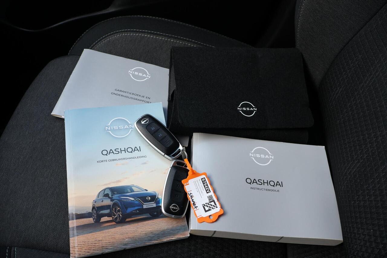 Nissan QASHQAI 1.3 MHEV Xtronic N-Connecta NL-Auto | Volledig Onderh. | BTW | 2e Eigenaar | Trekhaak | 360' Cam | Carplay | Full Led | PDC | DAB | Bots Systeem | Ad Cruise | Navi | Keyless