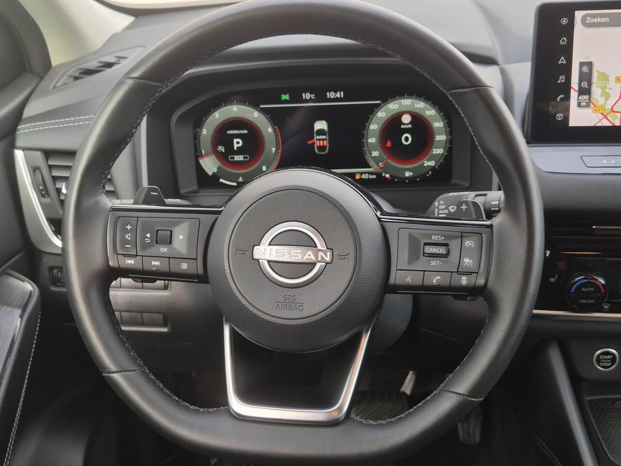 Nissan QASHQAI 1.3 MHEV Xtronic N-Connecta Automaat / Cold Pack / Trekgewicht 1800 kg / Rondomzicht camera / Adaptief CC / Stuur-, Stoel en Voorruit verwarming / Apple Carplay Android Auto / Draadloze telefoon opladen /r