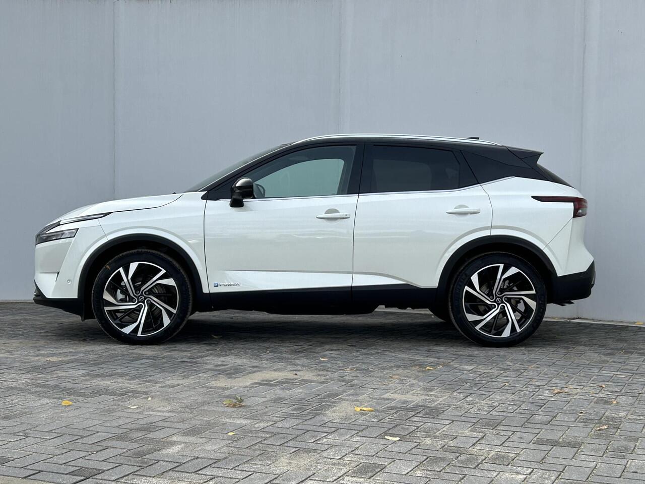 Nissan QASHQAI 1.5 e-Power Tekna Plus / Panoramadak / 360° Camera / HUD / Apple Carplay & Android Auto / Stuur- en Stoelverwarming / Voorruitverwarming / Keyless Entry & Start / Adaptieve Cruise Control / Climate Control / Elektrisch Verstelbare Voorstoelen met geheugen