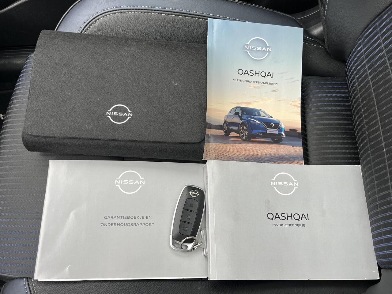 Nissan QASHQAI 1.3 MHEV Xtronic Tekna / all seasons / Vaste Trekhaak 13-polig (Trekgewicht 1.800kg) / Panoramadak / 360° Camera / HUD / Adaptieve Cruise Control / Apple Carplay & Android Auto / Navigatie full map / Keyless Entry & Start / Climate Control